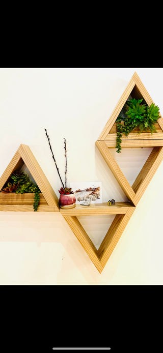 Wood Triangle Shelf