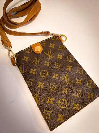 Upcycled LV Phone Crossbody