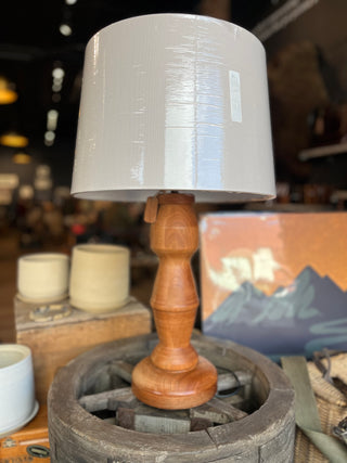 Wood Turned Table Lamp