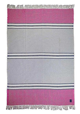 Allagash Cotton Throw Navy Gray