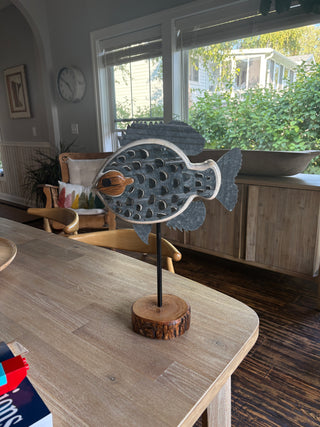 White Sunfish on stand