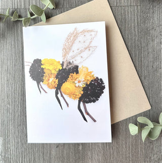 Side Bee Nature Art Card