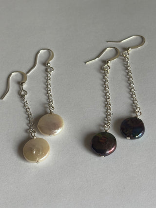 Coin Pearl Earrings