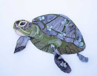 Blue Sea Turtle Nature Art Print