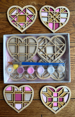 Barn Quilt Pattern Heart DIY