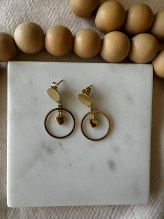 Heart Halo Earrings