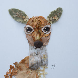 Deer Without Flowers Nature Art Print