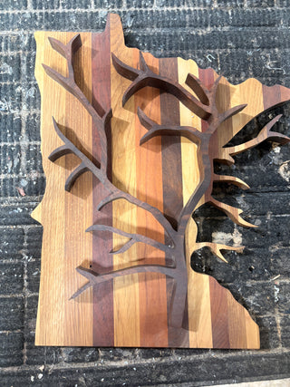 Minnesota with Tree cutout
