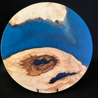 Lazy Susan Maple/Blue
