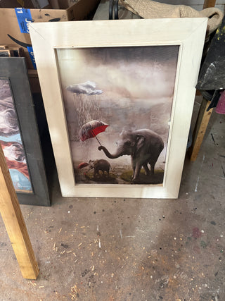 Elephant with child Print
