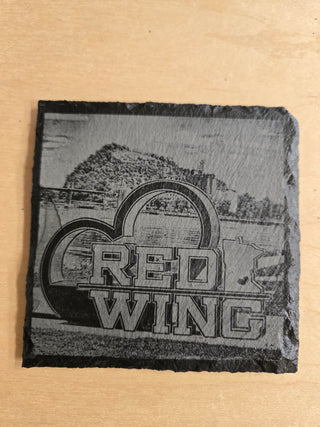 Red Wing slate coaster