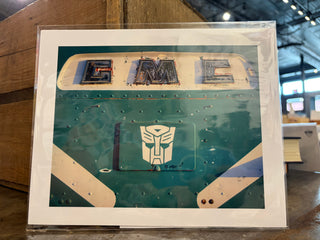 Wall Art: 8x10 Green GMC Face