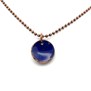Penny Necklace Dk Blue