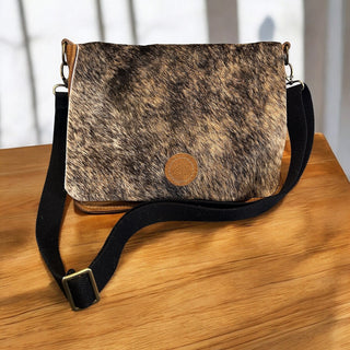Cowhide/ Leather Messenger Bag