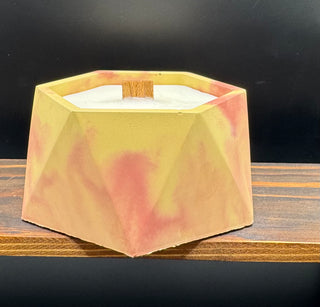 Ginger Saffron Citronella Candle - Hexagon