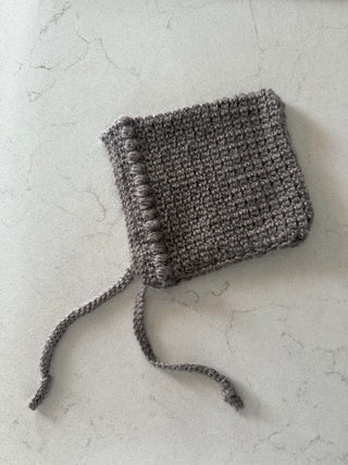 Crochet Wool Baby Bonnet