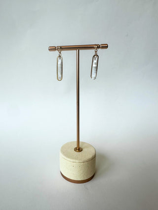 White Drop Stones Earrings