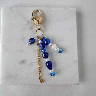 Bag Charm  Blue and Star