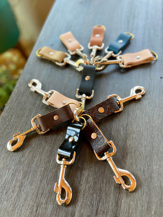 Leather keychain