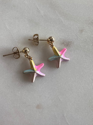 Colorful Starfish earrings