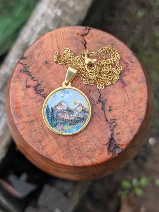 Glacier National Park Clay Necklace