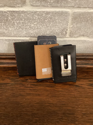 Cardholder (Colt) Metal Cardholder Wrapped In Leather