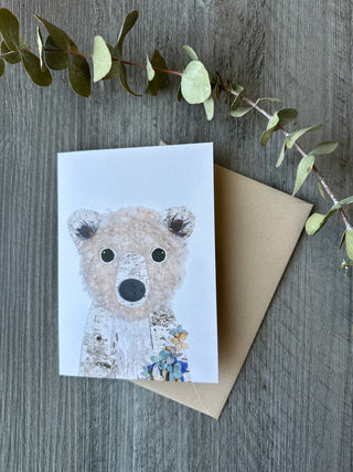 Polar Bear Nature Art Card