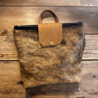 Cowhide and Leather Backpack