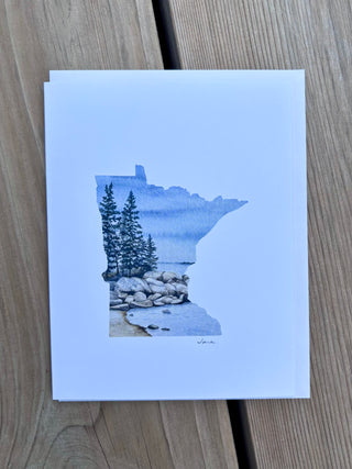 Greeting card MN Pines