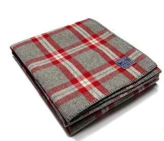 Minnehaha Falls Heavy Red Wool Throw