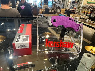 Kershaw RRW engraved "Shuffle" knife (purple)