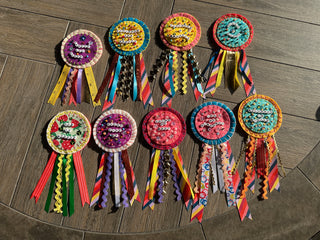 Handmade Felt Prize Ribbons