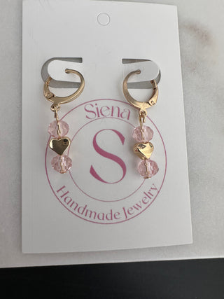 Love Drop Light pink earrings