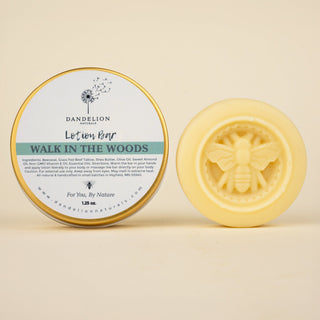 Walk In The Woods Lotion Bar with Lemongrass, Cedarwood, Eucalyptus & Rosemary