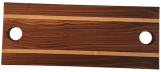 2 Hole - Walnut Stripe