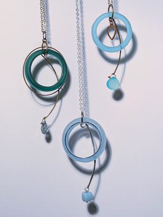 Glass Mobile Necklaces