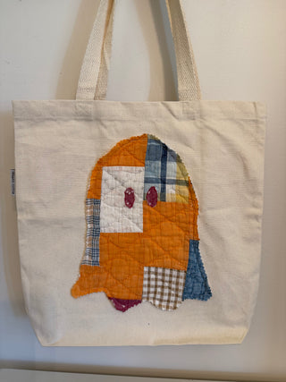 Vintage Quilt Ghost Tote