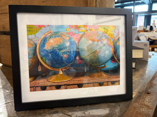 Wall Art: 8x10 Globes & Maps Framed