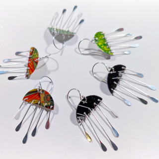 Raindrop Tin Earrings
