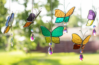 Butterfly with Crystal Drop