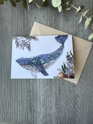 Whale Nature Art Card