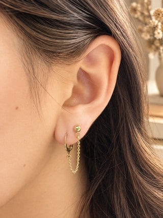 Pair of Earrings with chain