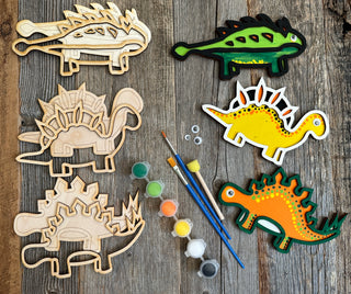 3 Pc Dinosaur DIY Painting Kit
