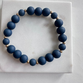 Bracelet blue and gold