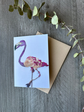 Flamingo "Fran" Nature Art Card
