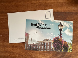 Red Wing Postcard - St James & Flower Basket