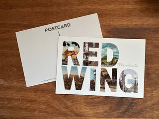 Red Wing Postcard - REDWING Collage