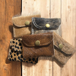 Cowhide Snap Coin Purse