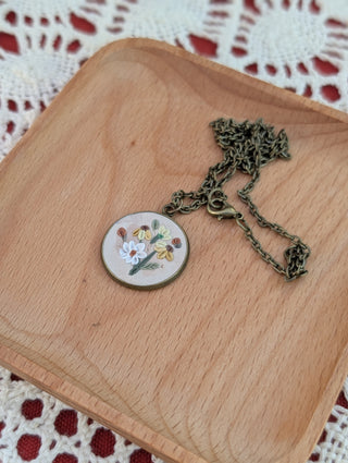 Wildflower Clay Necklace