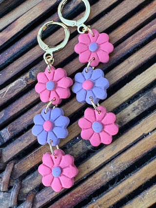 Spring Flower Trio Earrings